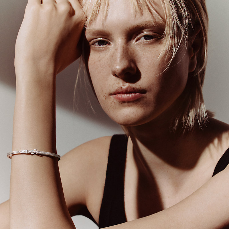 ブレスレット 《エトリヴィエール》 PM - ホワイトゴールド | Hermès